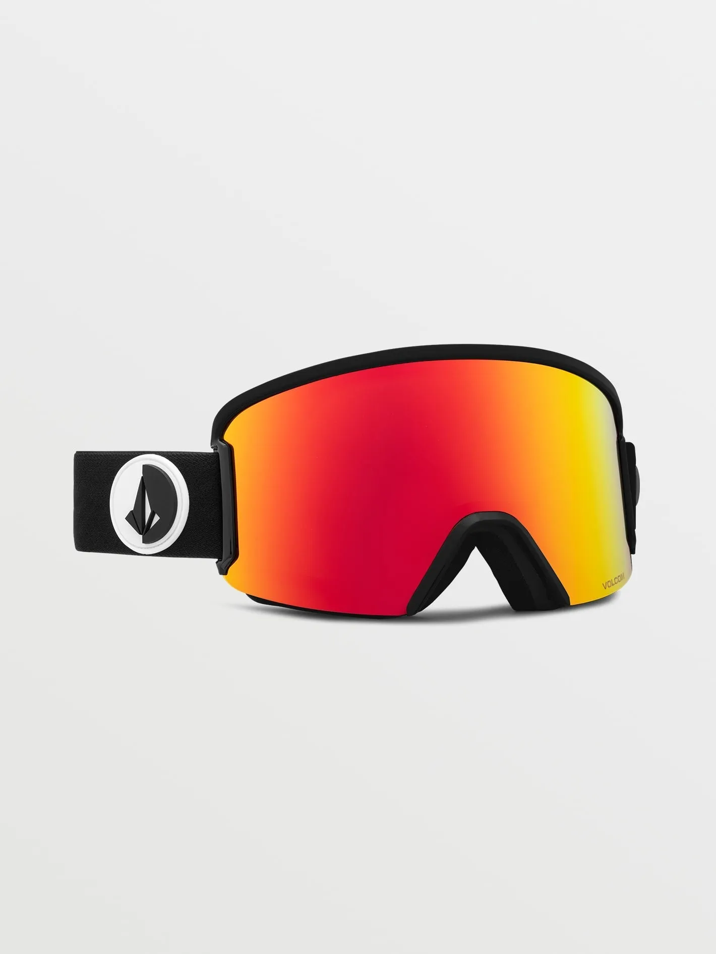 Garden Gloss Black Goggle - Red Chrome