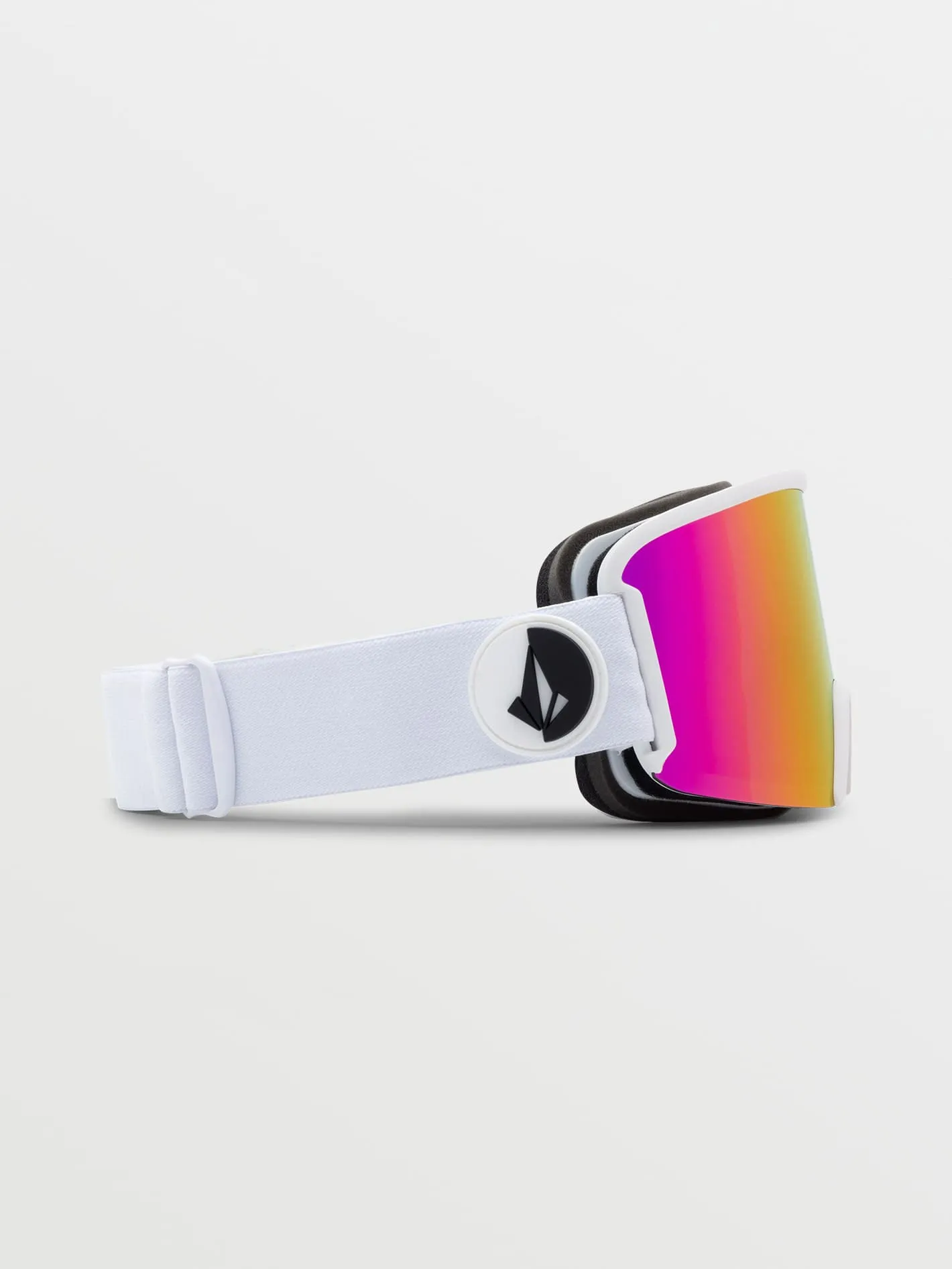 Garden Matte White Goggle - Pink Chrome