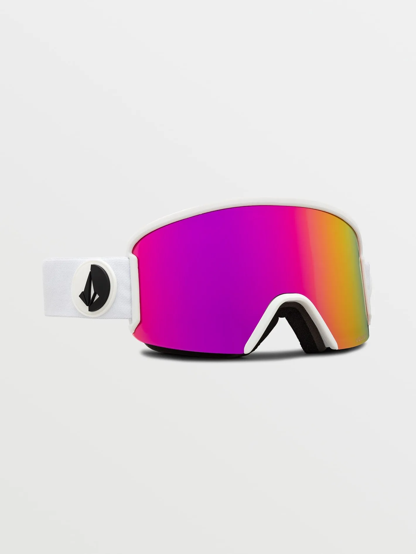 Garden Matte White Goggle - Pink Chrome