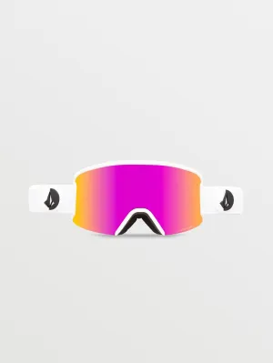 Garden Matte White Goggle - Pink Chrome