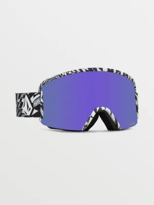 Garden Op Art Goggle (  Bonus Lens - Yellow) - PURPLE CHROME