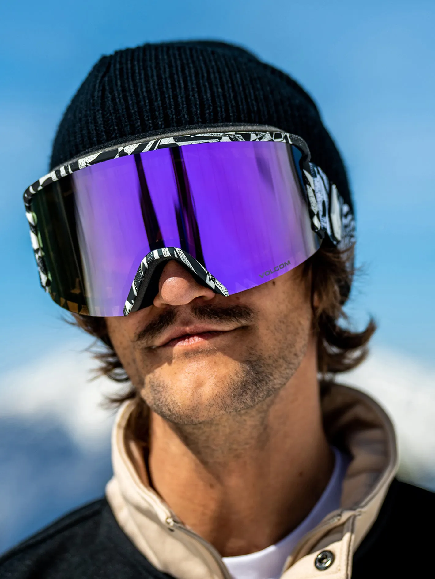 Garden Op Art Goggle (  Bonus Lens - Yellow) - PURPLE CHROME