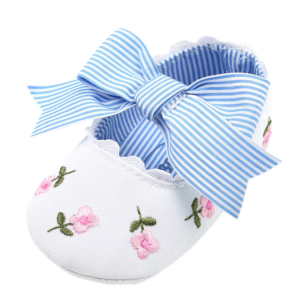 Girl Embroidery Flower Fashion Toddler First Walkers Kid Shoes