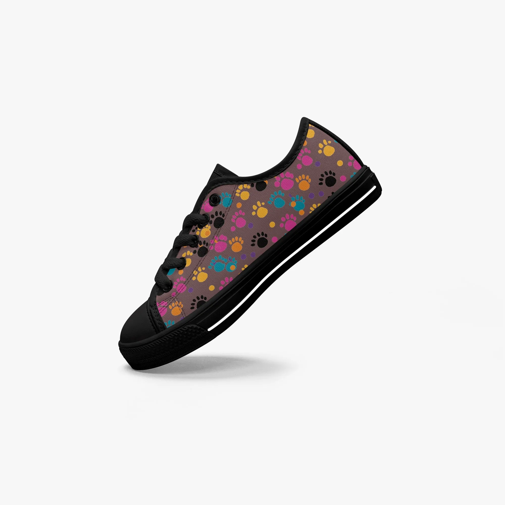 Girl's Low-Top Canvas Shoes-Black