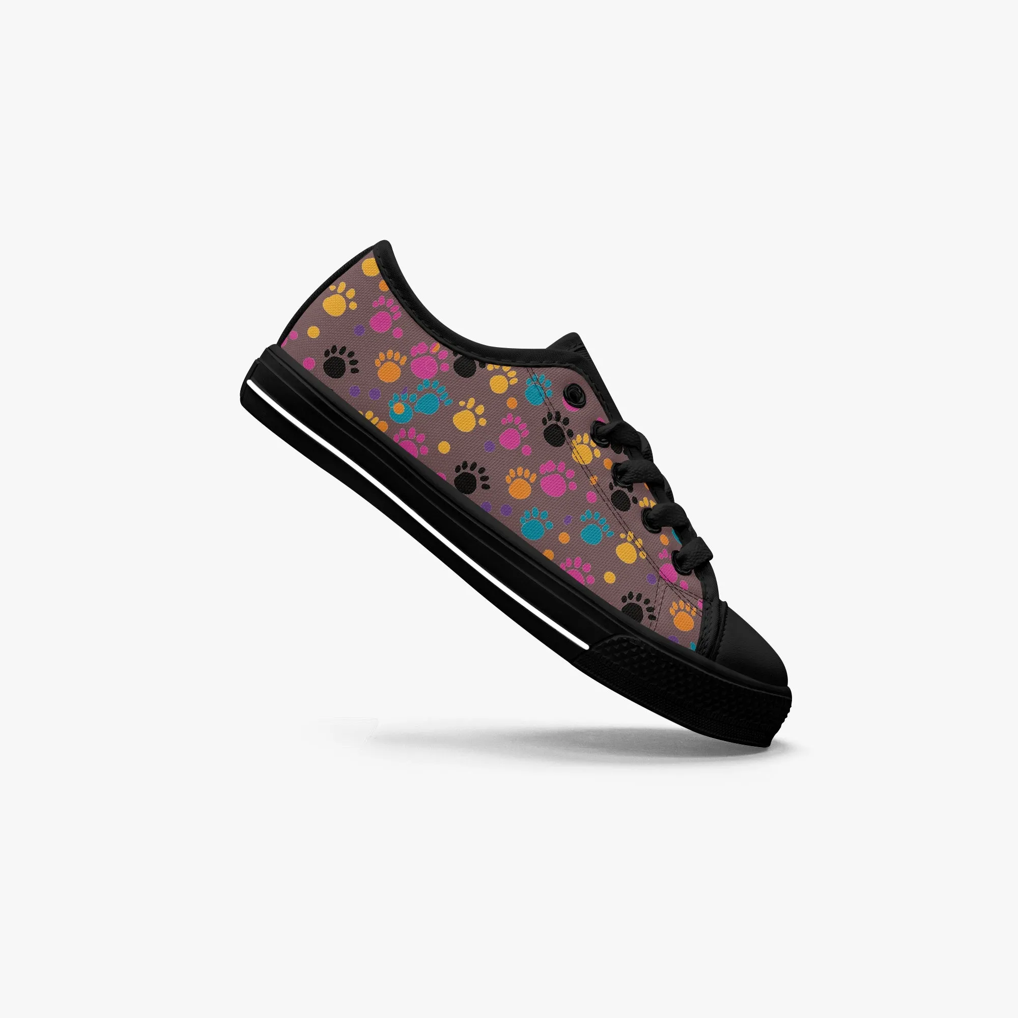Girl's Low-Top Canvas Shoes-Black