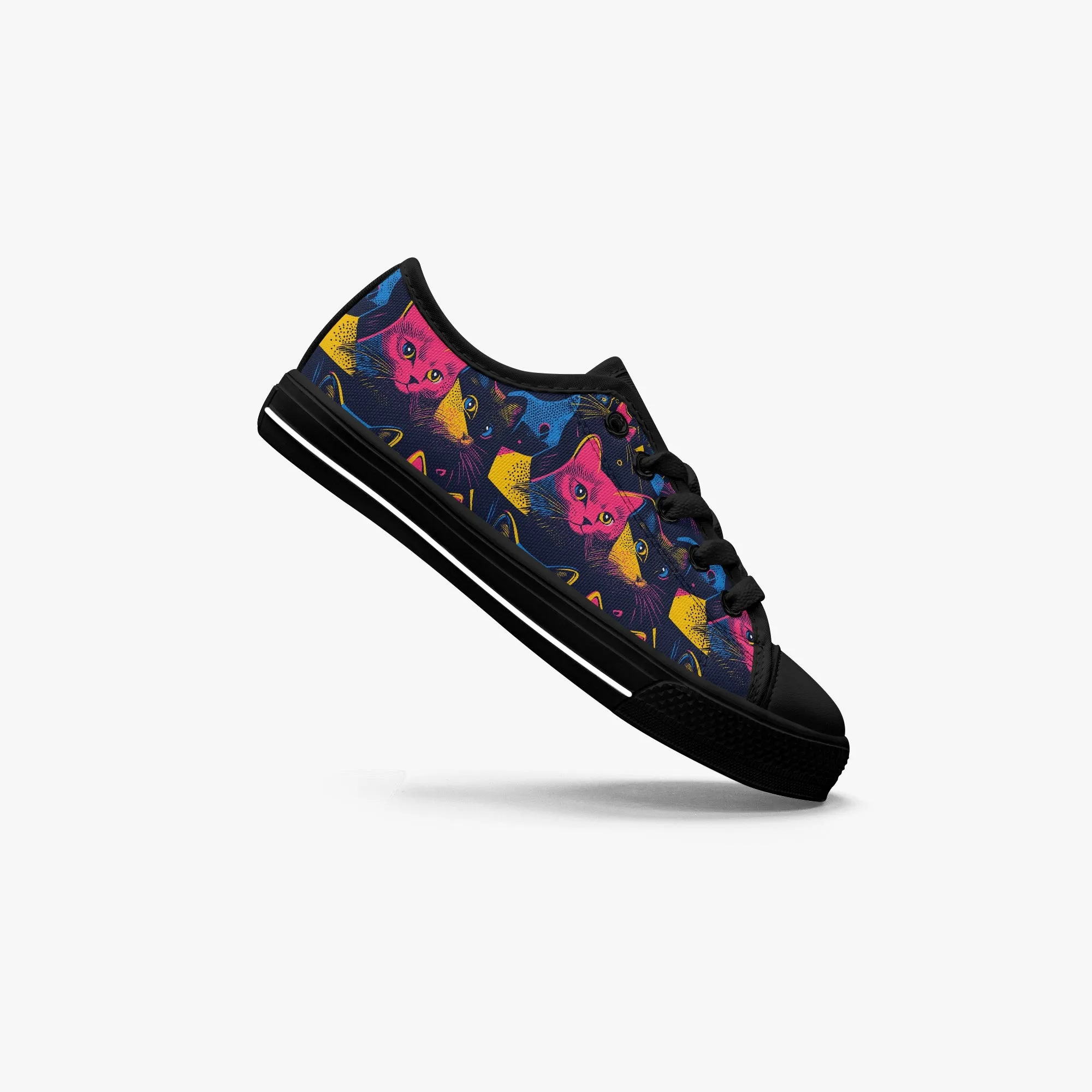 Girl's Low-Top Canvas Shoes-Black