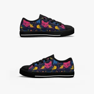 Girl's Low-Top Canvas Shoes-Black