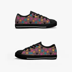 Girl's Low-Top Canvas Shoes-Black