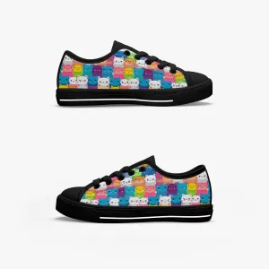 Girl's Low-Top Canvas Shoes-Black