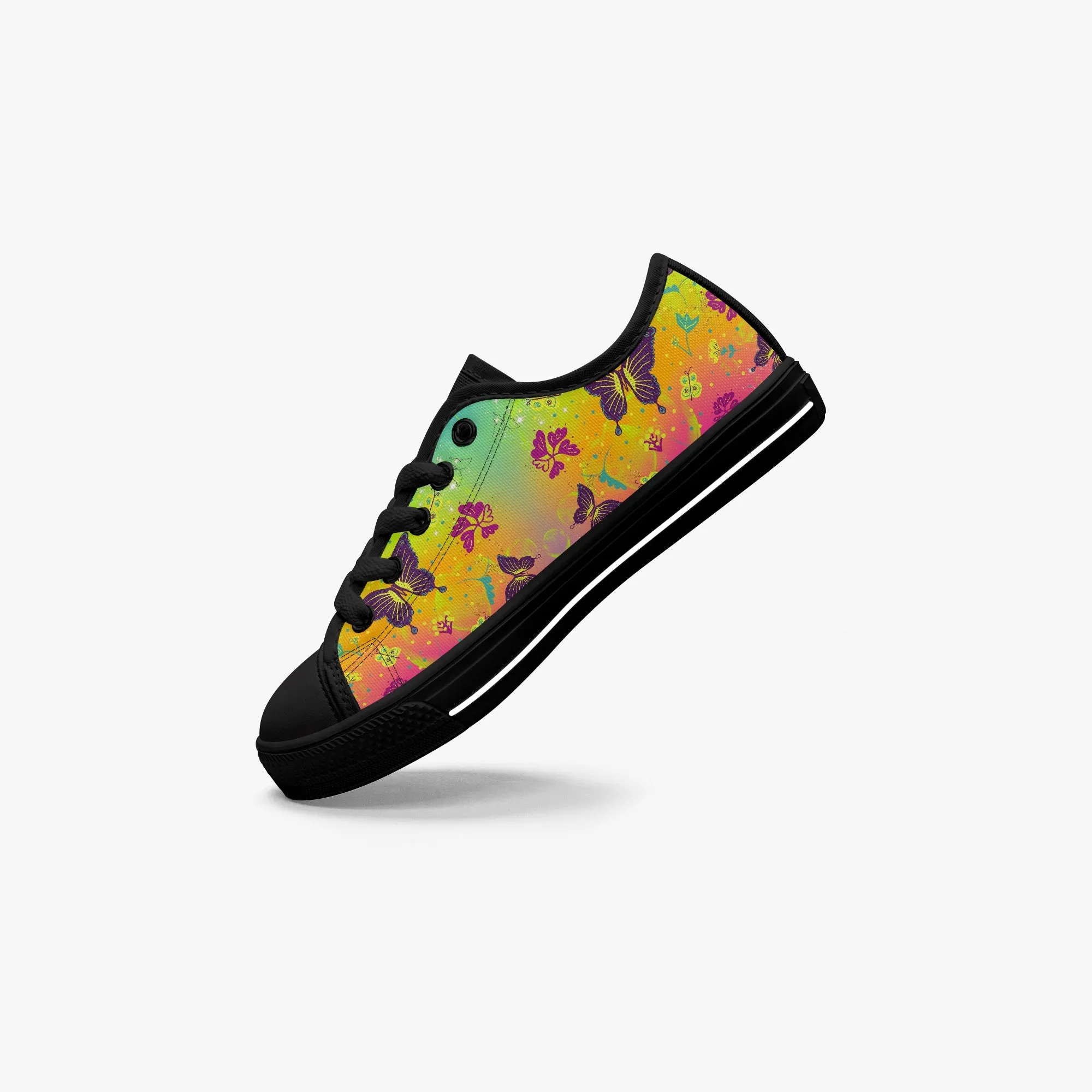 Girl's Low-Top Canvas Shoes-Black