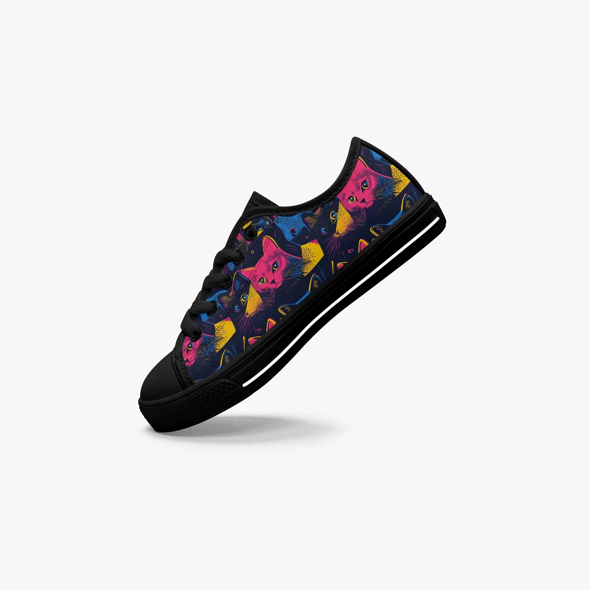 Girl's Low-Top Canvas Shoes-Black
