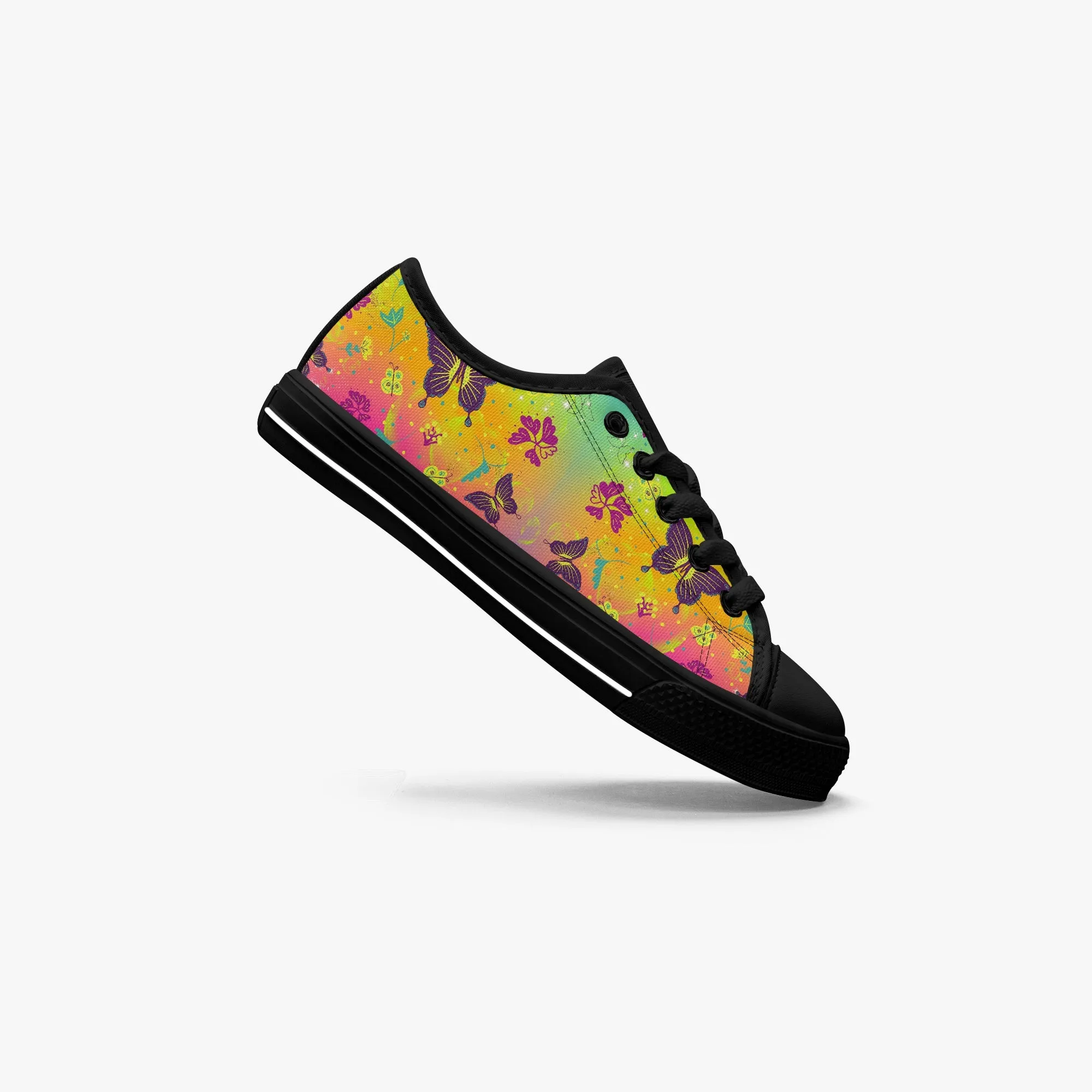 Girl's Low-Top Canvas Shoes-Black