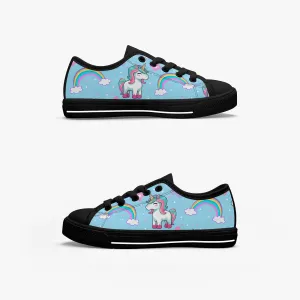Girl's Low-Top Canvas Shoes-Black