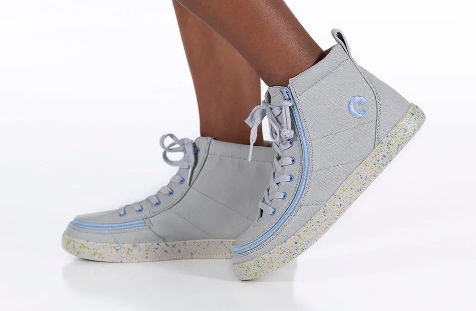Grey/Blue Speckle BILLY Classic Lace High Tops