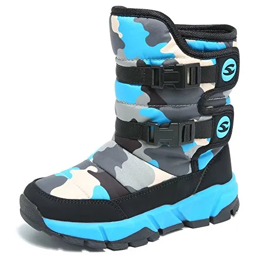 GUBARUN Boys Snow Boots Winter Waterproof Slip Resistant Cold Weather Shoes (Toddler/Little Kid/Big Kid).