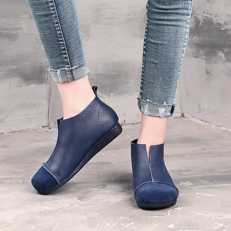Handmade Soft Leather Retro Boots