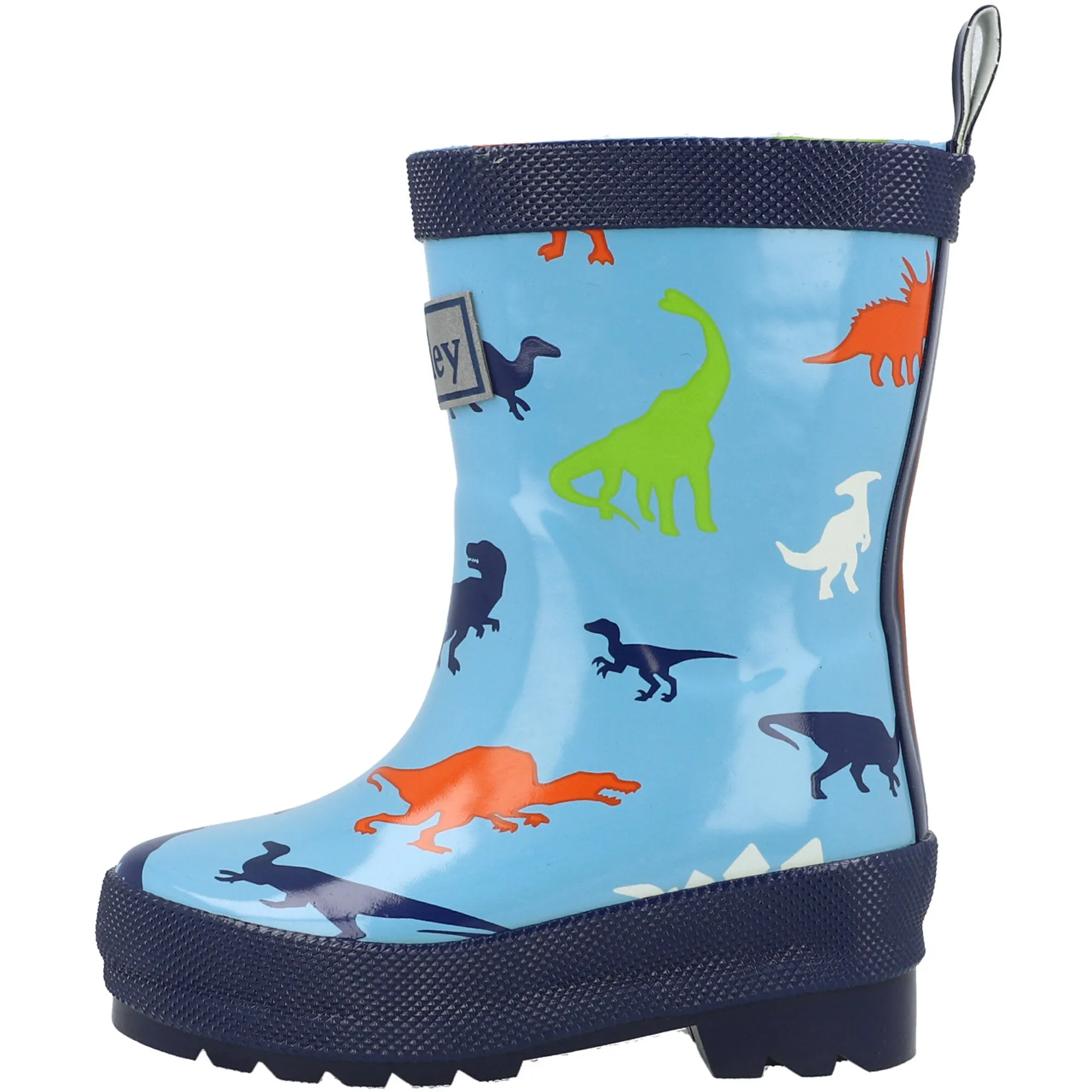 Hatley Shiny Dinos Blue Rain Boots