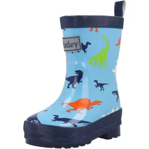 Hatley Shiny Dinos Blue Rain Boots