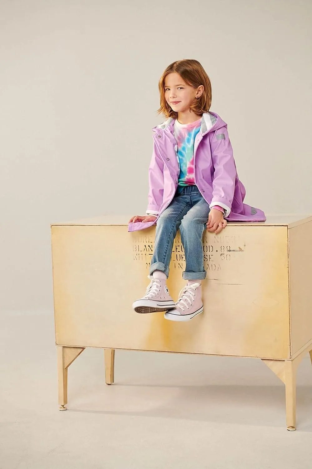HATLEY Splash Rain Jacket | Lilac Size 5