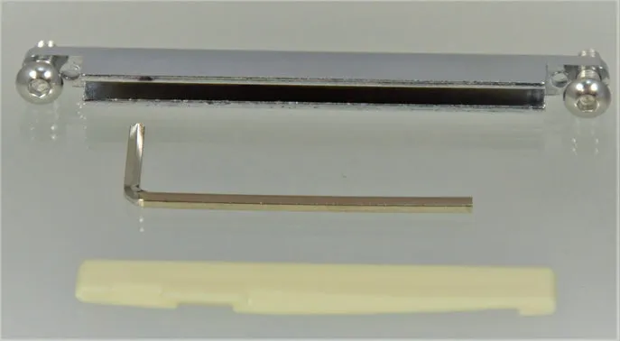 Height Adjustable Bridge Insert for Acoustic Guitar