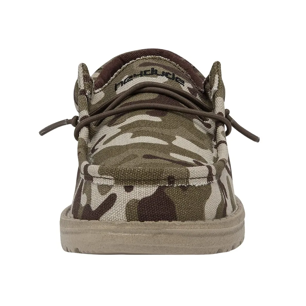 Hey Dude Boy's Wally Youth Multiple Colors | Boy’s Shoes | Boy's Lace Up Loafers | Comfortable & Light-Weight 1 Big Kid Green