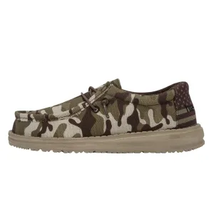 Hey Dude Boy's Wally Youth Multiple Colors | Boy’s Shoes | Boy's Lace Up Loafers | Comfortable & Light-Weight 1 Big Kid Green