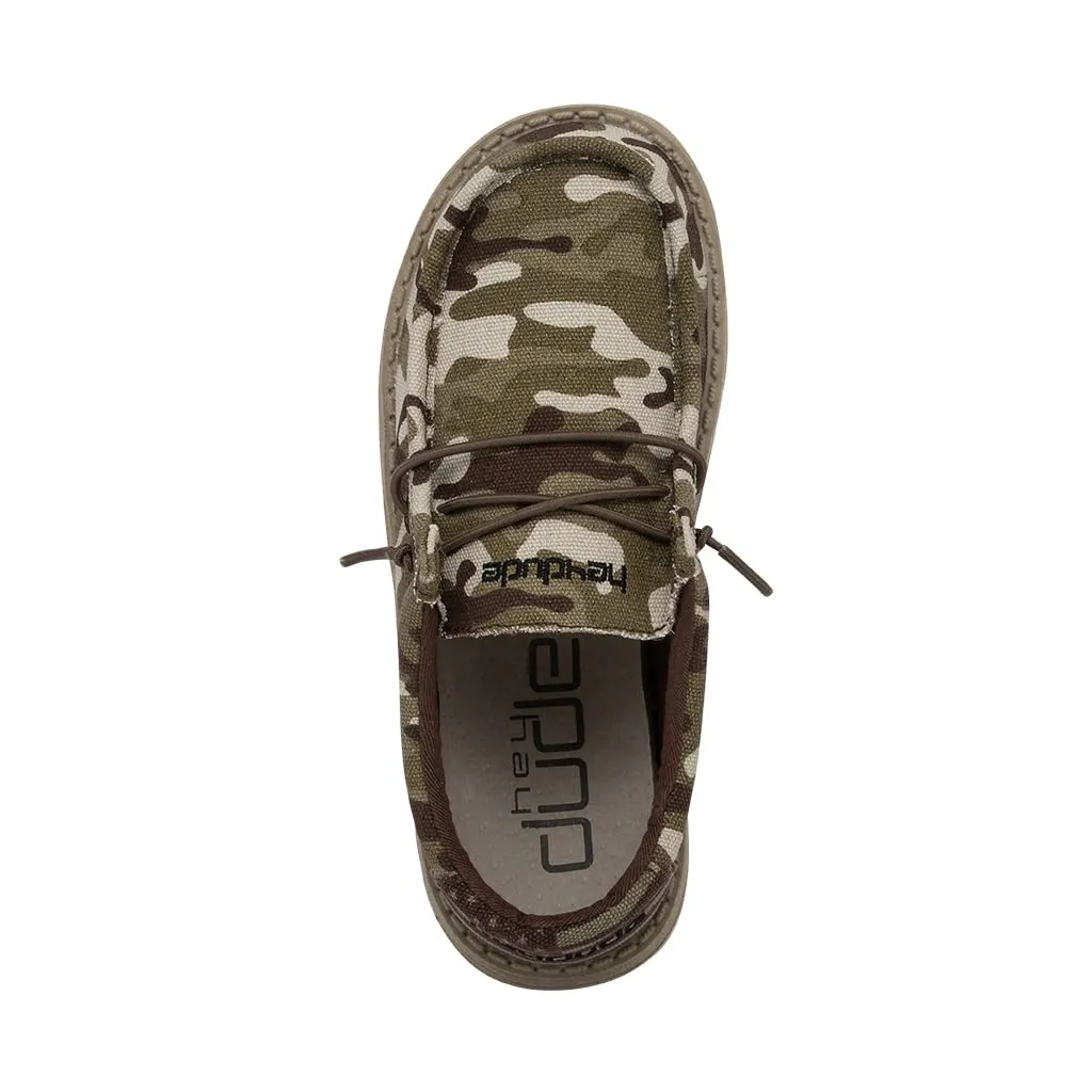 Hey Dude Boy's Wally Youth Multiple Colors | Boy’s Shoes | Boy's Lace Up Loafers | Comfortable & Light-Weight 1 Big Kid Green