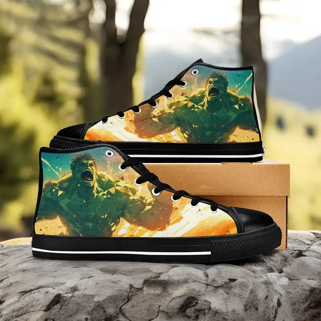 Hulk Smash Shoes High Top Sneakers for Kids and Adults