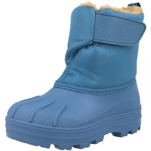 Igor Neu Blue Snow Boots with Faux Fur Lining