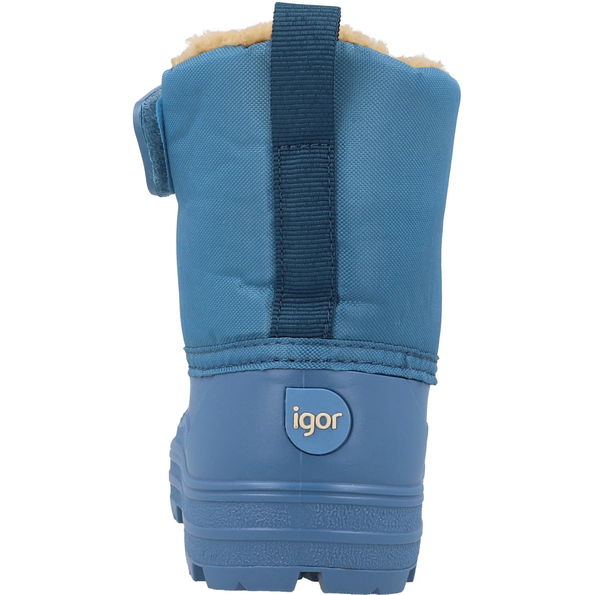 Igor Neu Blue Snow Boots with Faux Fur Lining
