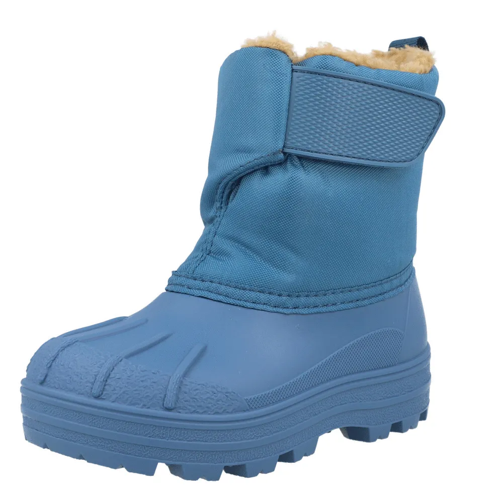 Igor Neu Blue Snow Boots with Faux Fur Lining