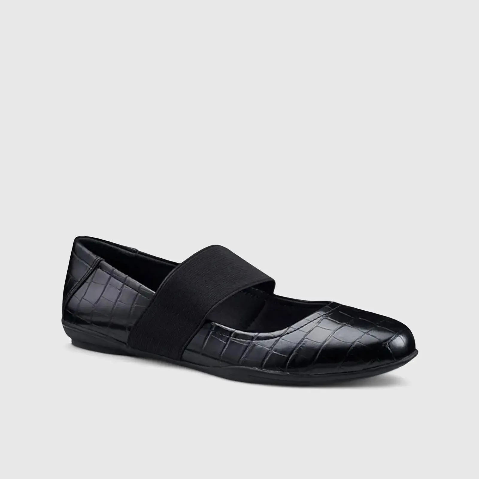 Indigo Comfort Leather Pump Black Croc