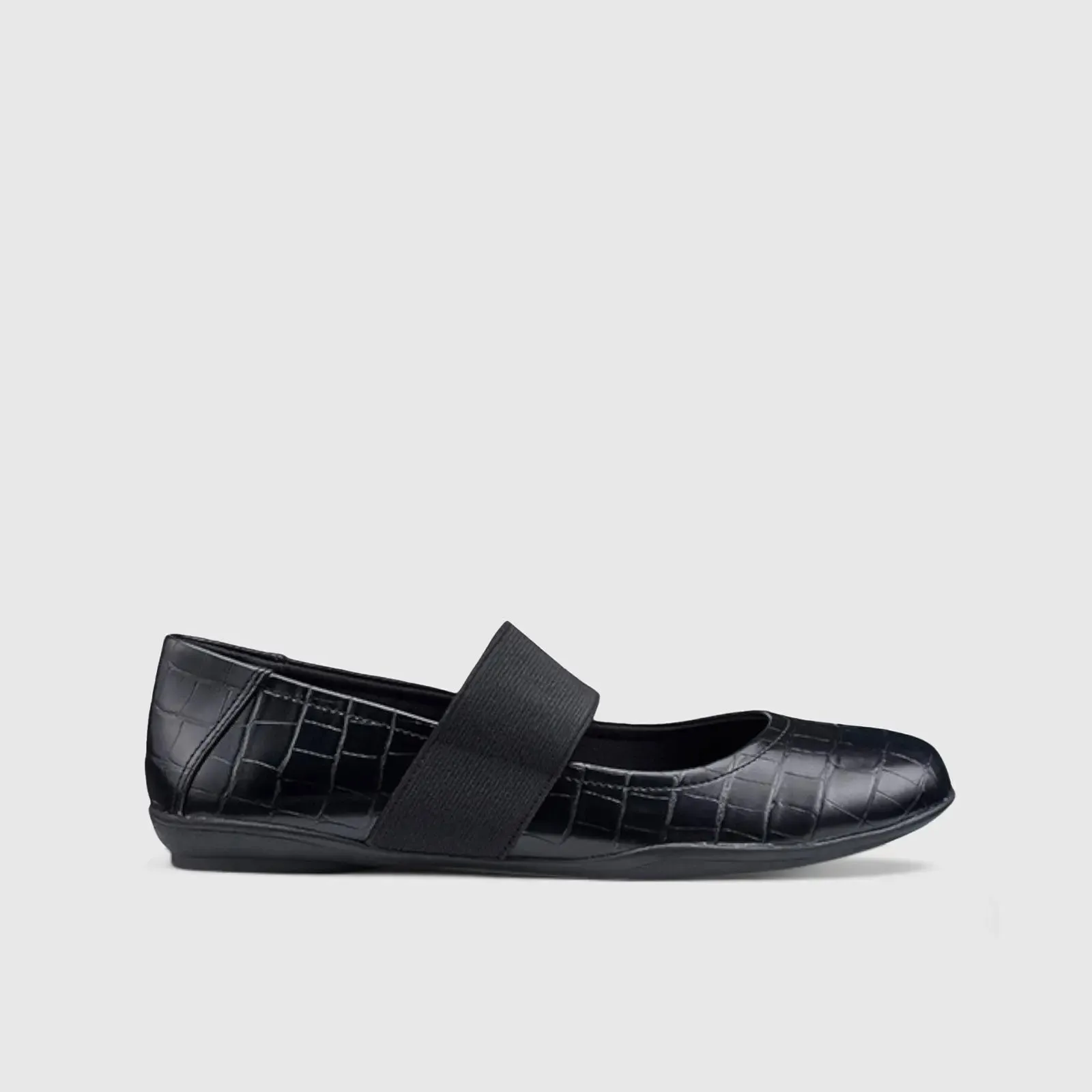 Indigo Comfort Leather Pump Black Croc