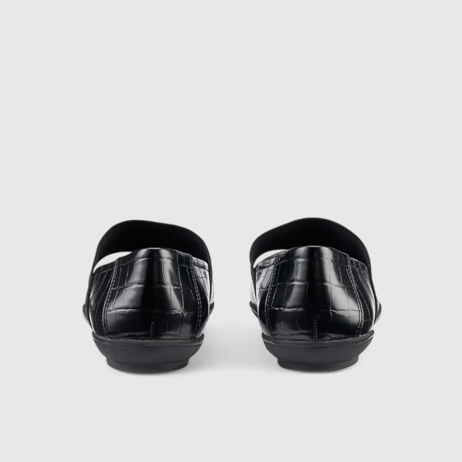 Indigo Comfort Leather Pump Black Croc