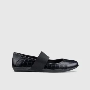 Indigo Comfort Leather Pump Black Croc