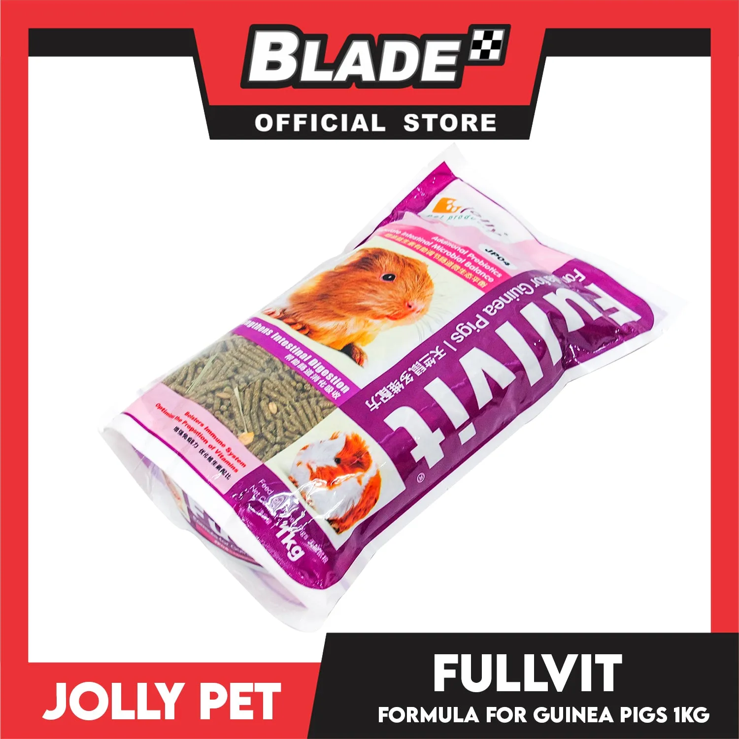 Jolly Fullvit Guinea Pigs Food 1kg Formula for Guinea Pigs