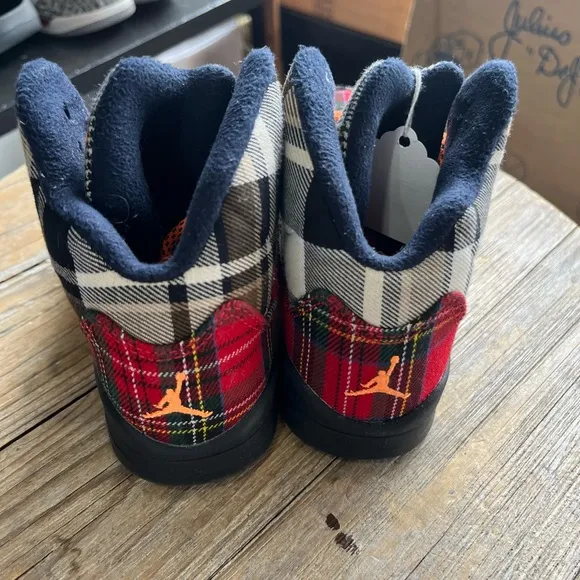 Jordan Red and Blue High-Top Sneakers