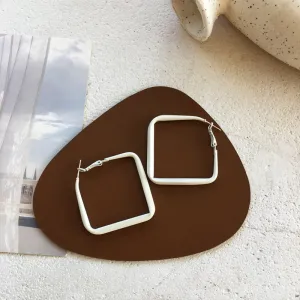 Just Lil Things  White Pin Earrings jlt11268