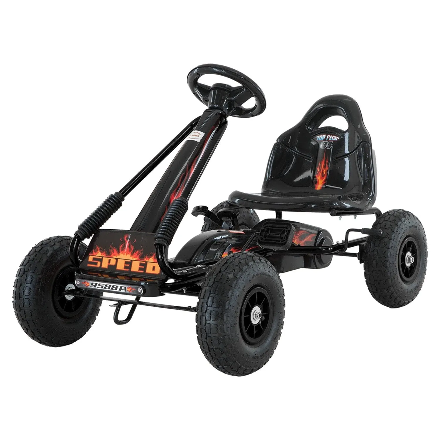 Kahuna G95 Kids Ride On Pedal-Powered Go Kart - Black - ONLINE ONLY - Free Shipping!
