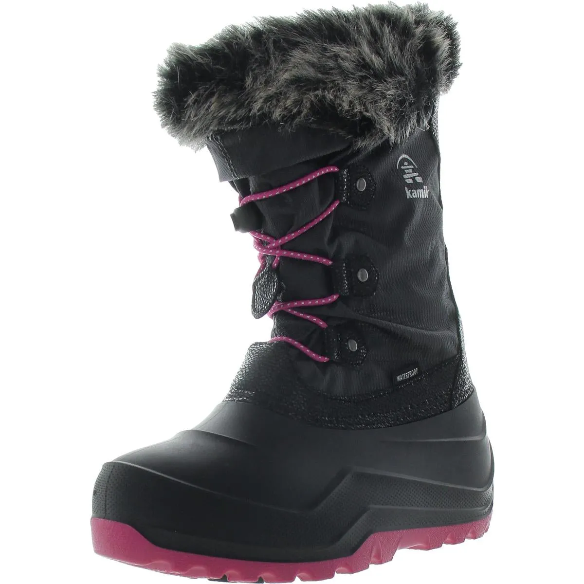 Kamik Girls Powdery 2 Faux Fur Little Kid Winter & Snow Boots