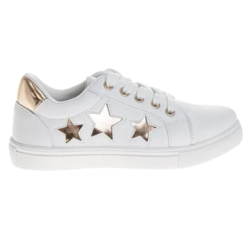 Kensie Girl Sneakers Lace Up Non Slip - Fashion Casual Low Top Shoes - (Little Kid - Big Kid)