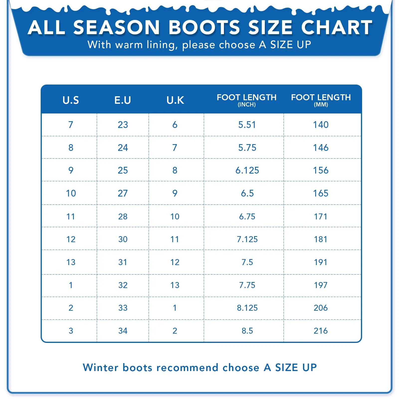 Kid Toddler Light Up Winter Boots with Removable Warm Lining