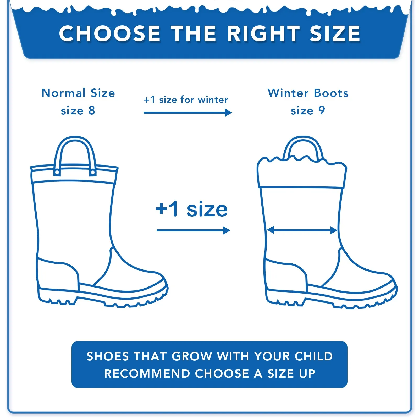 Kid Toddler Light Up Winter Boots with Removable Warm Lining