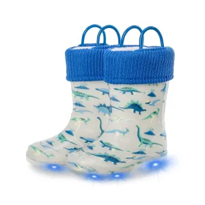 Kid Toddler Light Up Winter Boots with Removable Warm Lining