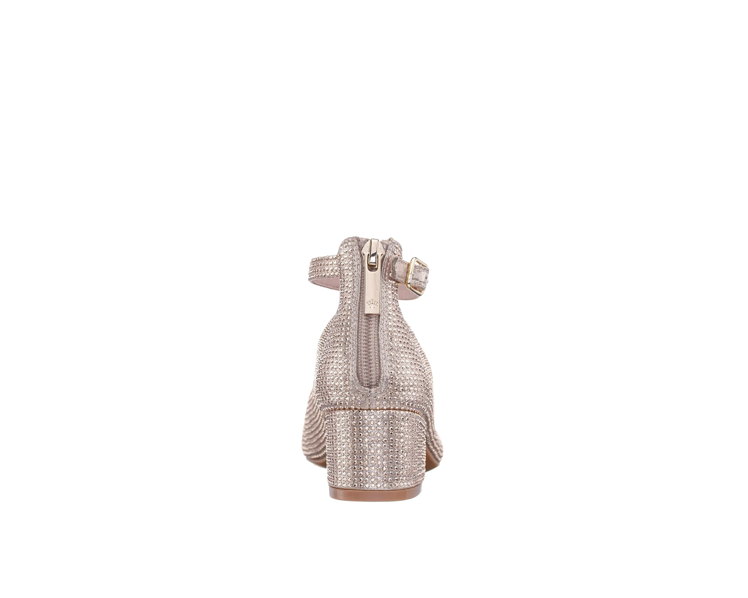 Kid`s Light Gold Heel Dress Shoes