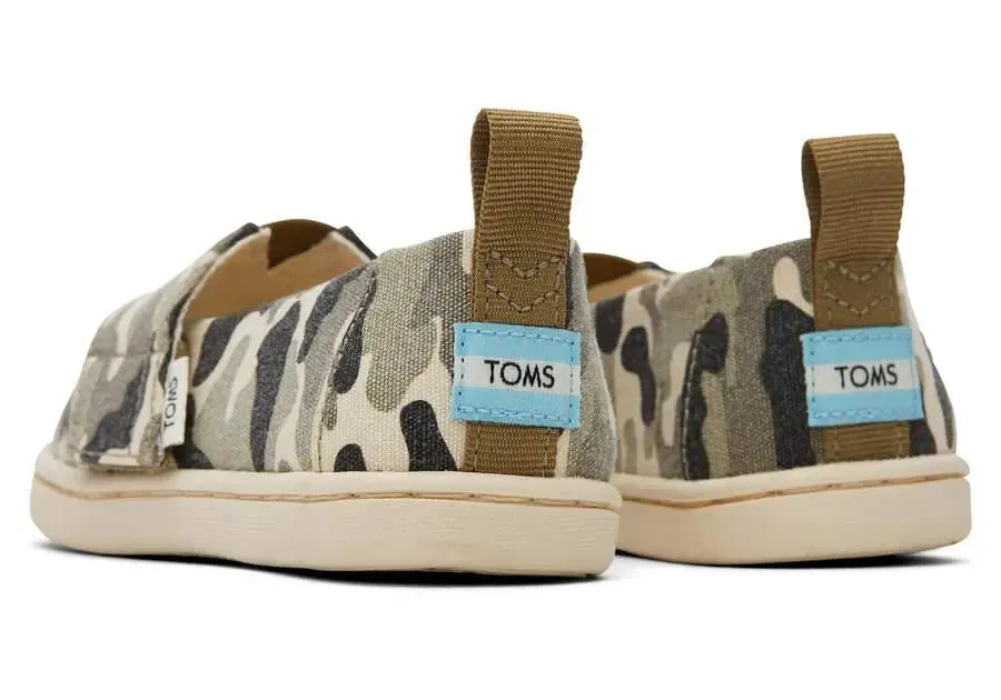 Kids’ TOMS Alpargata Desert Camo (Tiny) – Comfy Slip-On with Bold Style