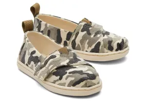 Kids’ TOMS Alpargata Desert Camo (Tiny) – Comfy Slip-On with Bold Style