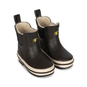 Konges Sløjd Rain boots 'Roi' Chocolate Brown