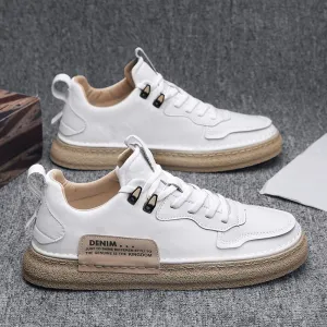 Leather Men's Versatile Sneakers