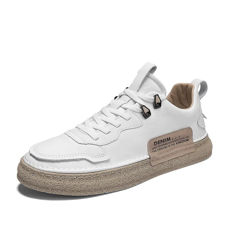 Leather Men's Versatile Sneakers